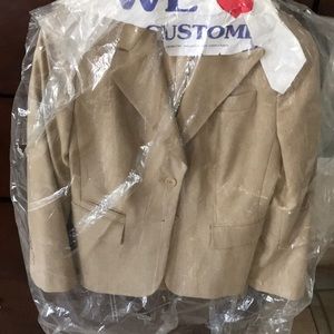 Loft beige tweed pants suit